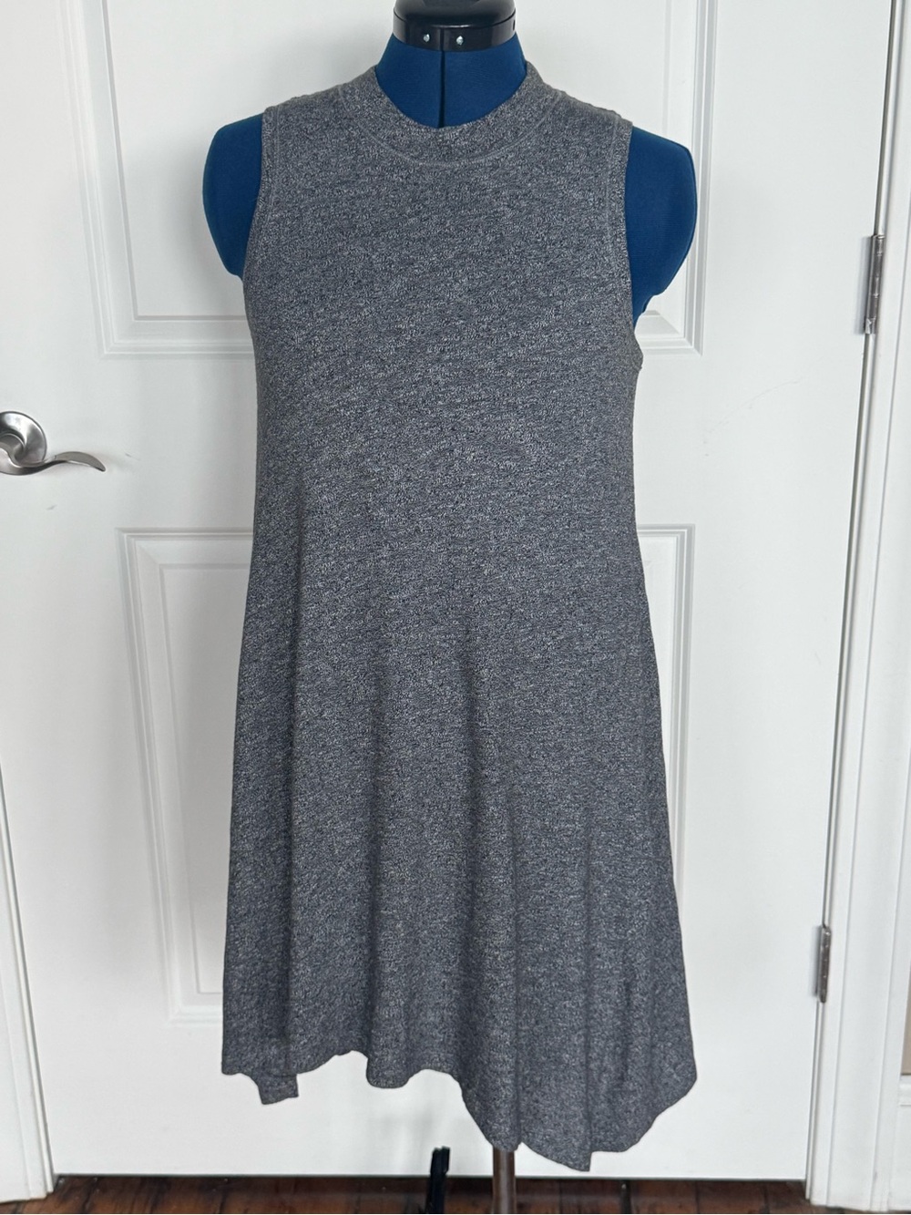 Maeve Charcoal Sleeveless Midi Swing Dress